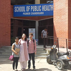 Shreya, Taryn and Jack worked with doctors in India to provide villagers with access to healthcare